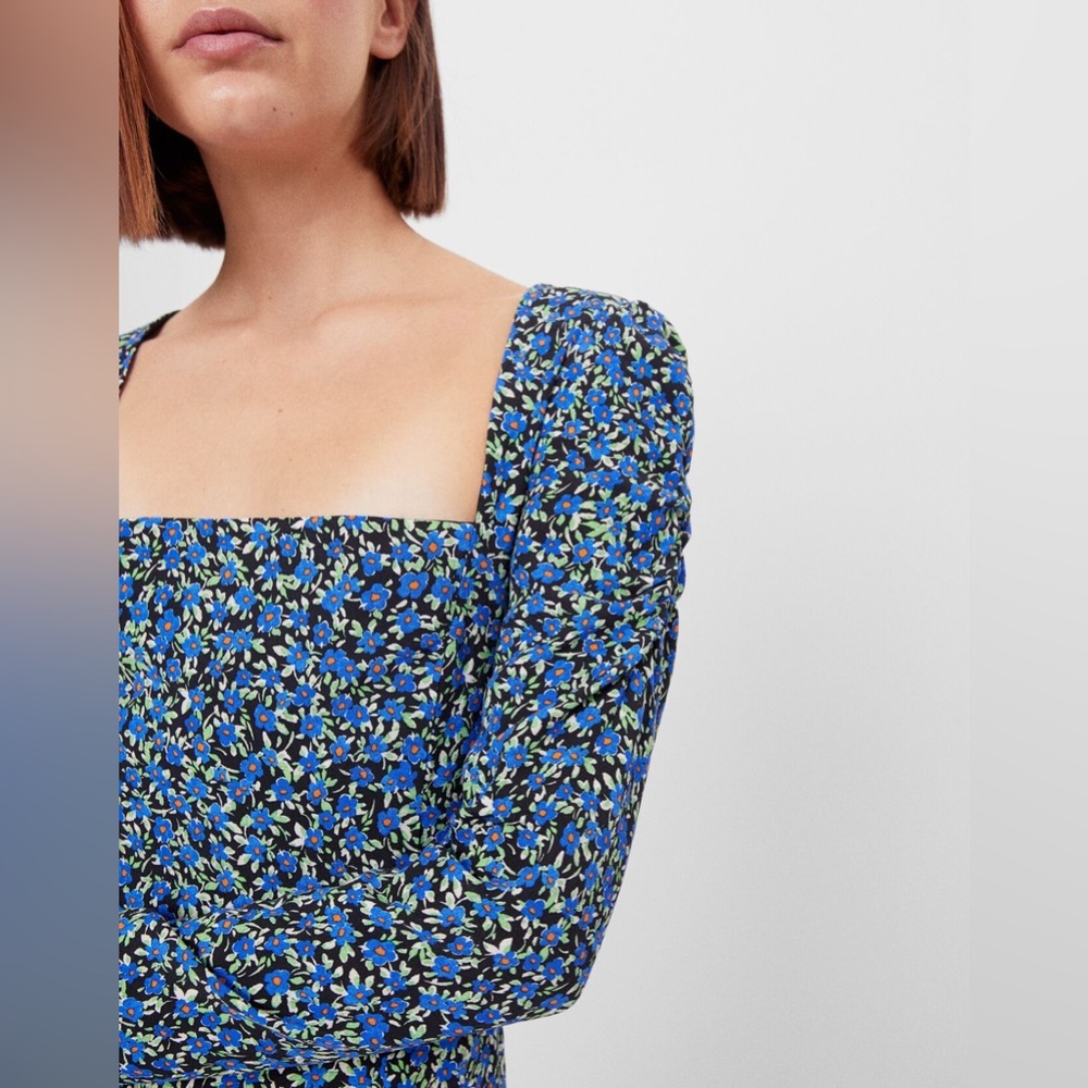 Floral Square Neck Dress NWT